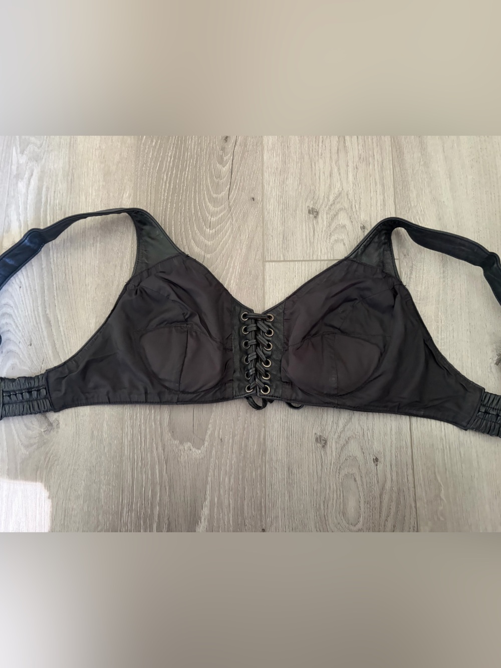 Harley Davidson Vintage Genuine Leather Bra Top size Medium - Picture 6 of 12